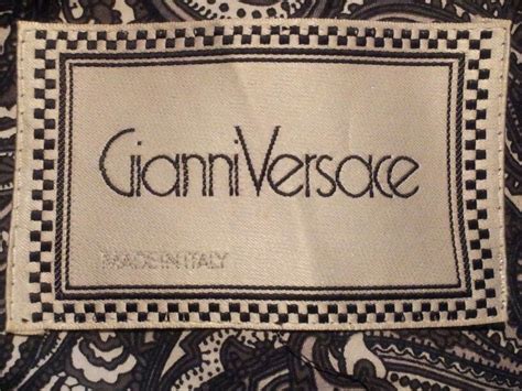 versace vintage collection|vintage gianni versace label.